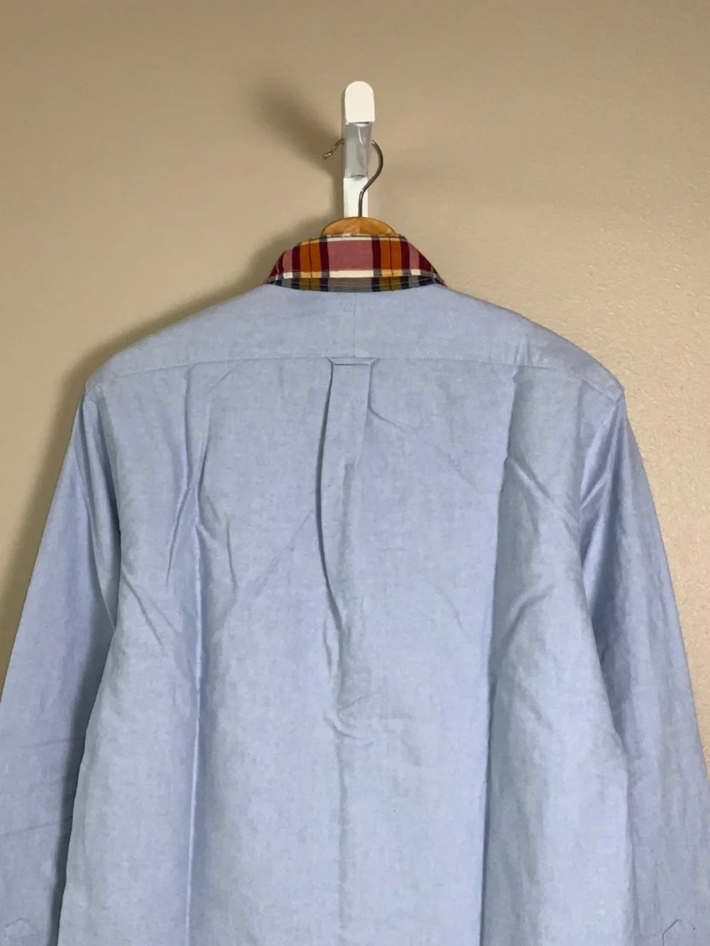 Polo Ralph Lauren Classic Button Down Oxford Shirt with Madras Collar